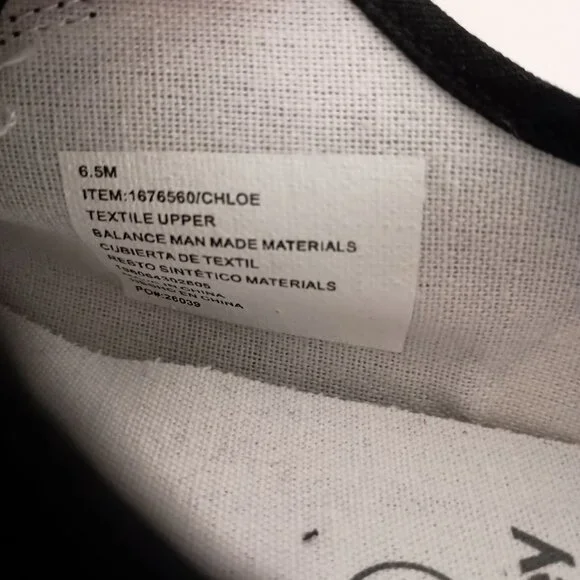 Hurley Chloe Canvas Slip On Sneakers Women 6.5 Black Low Top Casual NWOB - Picture 6 of 8